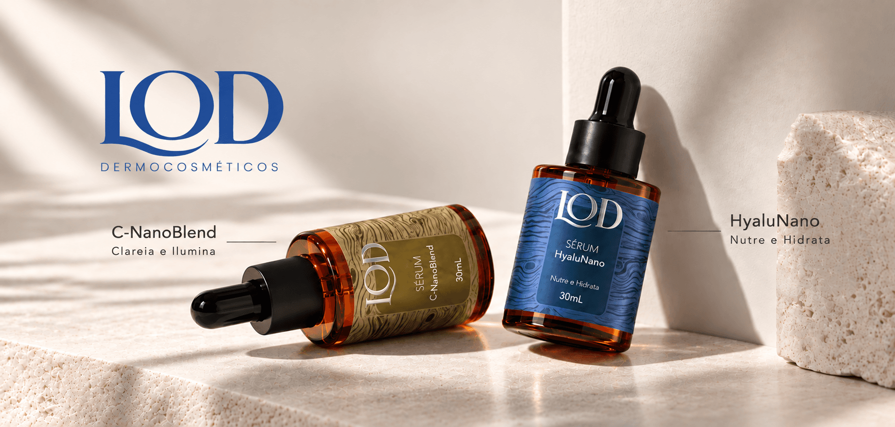 LOD Dermocosméticos — Sérum C-NanoBlend e Sérum HyaluNano